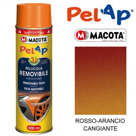Bomboletta MACOTA spray vari colori PelAp pellicola rimovibile Vernice auto moto