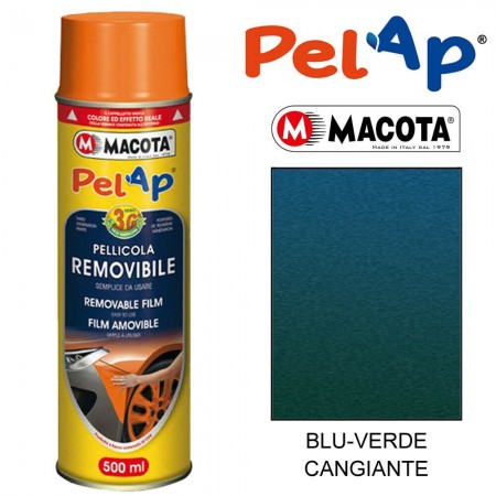 Bomboletta MACOTA spray vari colori PelAp pellicola rimovibile Vernice auto moto