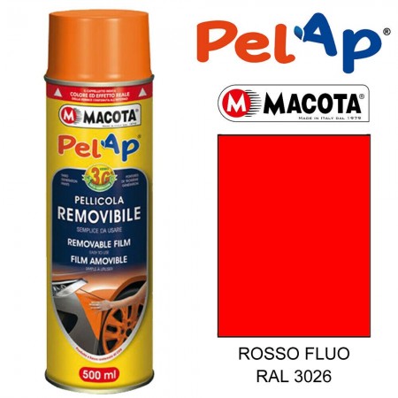 Bomboletta MACOTA spray vari colori PelAp pellicola rimovibile Vernice auto moto