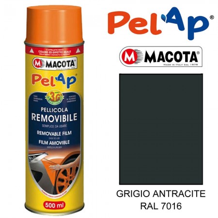 Bomboletta MACOTA spray vari colori PelAp pellicola rimovibile Vernice auto moto