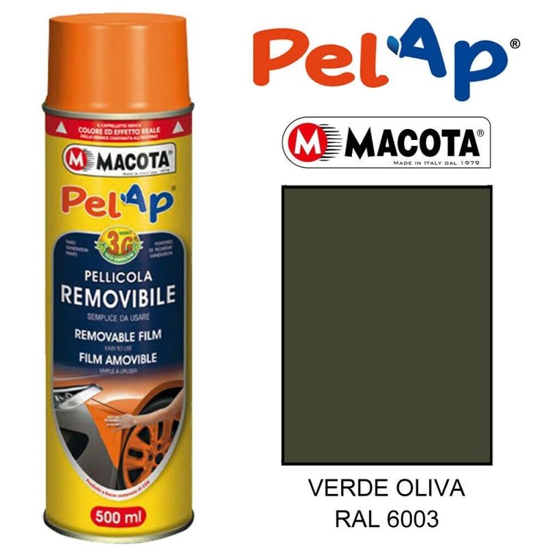 Macota Bomboletta MACOTA spray vari colori PelAp pellicola rimovibi...