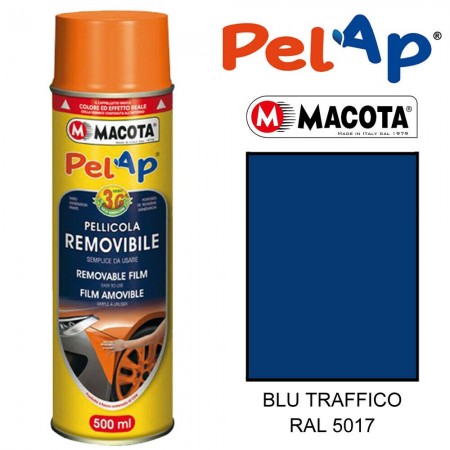 Bomboletta MACOTA spray vari colori PelAp pellicola rimovibile Vernice auto moto