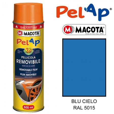 Bomboletta MACOTA spray vari colori PelAp pellicola rimovibile Vernice auto moto