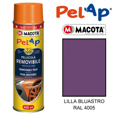 Bomboletta MACOTA spray vari colori PelAp pellicola rimovibile Vernice auto moto