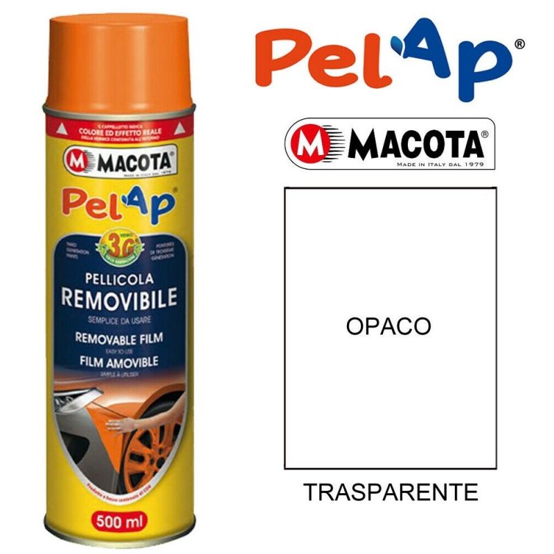 Macota Bomboletta MACOTA spray vari colori PelAp pellicola rimovibi...