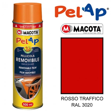 Bomboletta MACOTA spray vari colori PelAp pellicola rimovibile Vernice auto moto
