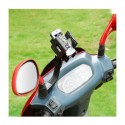 Supporto porta cellulare moto scooter vespa su specchio specchietto regolabile