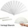 DOBO Ventagli ventaglio bianco per matrimonio sposa 12 24 36 48 60 ...