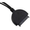 DOBO Adattatore cavo convertitore da 2 porte USB a SATA 2.5 pollici...