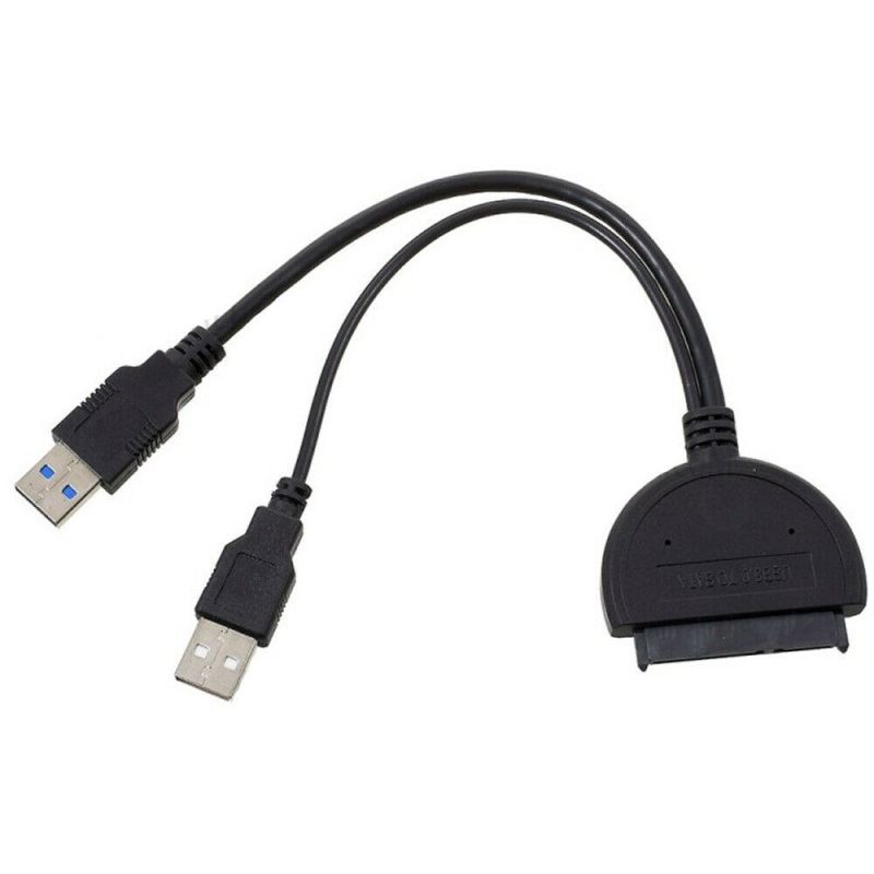 Adattatore USB-C/USB 3.0 A SATA 2-in-1 Per HDD/SSD Da 2.5 E 3.5 Pollici – Supporto Fino A 18TB Con Alimentatore 12V