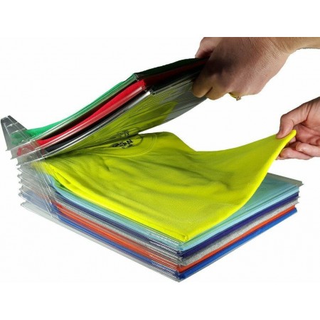 Organizzatore t-shirt organizer ordina magliette armadio valigia viaggi casa 10x