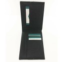 Portafoglio uomo NERO carte credito CHARRO con cuciture a vista banconote antifurto 874288 tessere