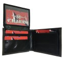 Portafoglio uomo NERO carte credito CHARRO banconote antifurto 940992 elegante
