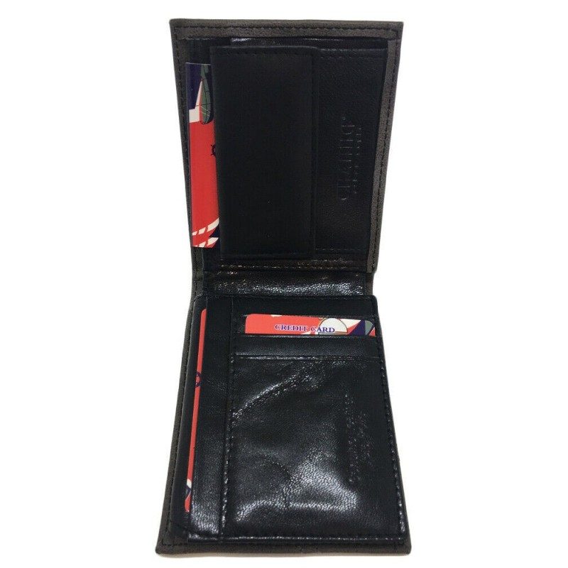 CHARRO Portafoglio uomo NERO carte credito CHARRO banconote antifur...