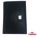Portafoglio uomo NERO carte credito CHARRO banconote antifurto 944489 lucido