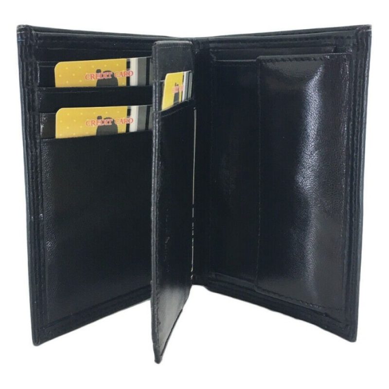 CHARRO Portafoglio uomo NERO carte credito CHARRO banconote antifur...