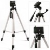 Cavalletto Treppiede fotocamera videocamera alluminino TRIPOD con custodia e livella - 134,5 CM