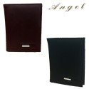 Portafoglio uomo carte di credito portamonete banconote NERO o MARRONE documenti 81006 Angel