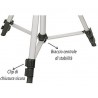 Cavalletto Treppiede fotocamera videocamera alluminino TRIPOD con custodia e livella - 134,5 CM