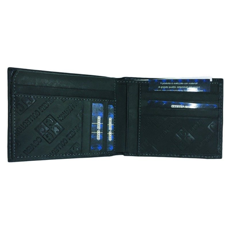COVERI COLLECTION Portafoglio uomo carte di credito NERO banconote ...