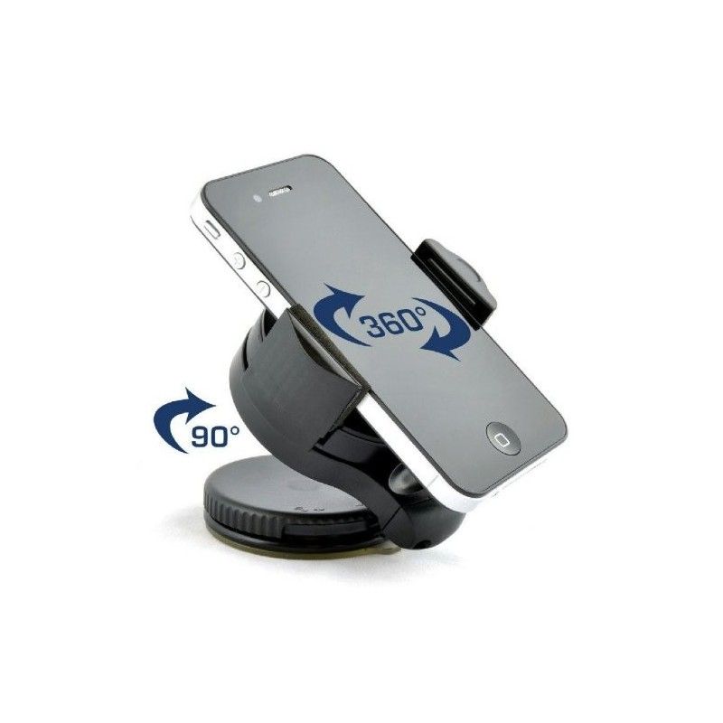 SUPPORTO PER AUTO A VENTOSA ORIENTABILE 360° UNIVERSALE samsung, htc, apple, nokia, sony, lg