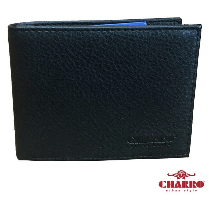 CHARRO Portafoglio uomo NERO o GRIGIO carte credito CHARRO banconot...
