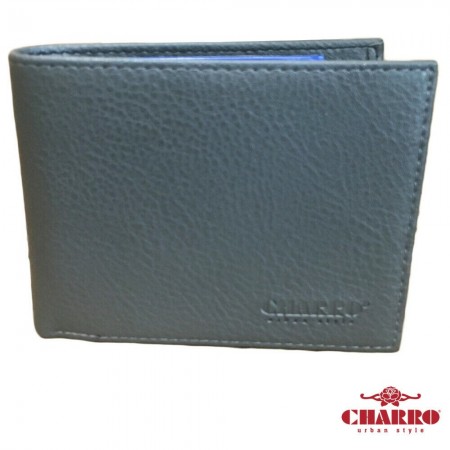 Portafoglio uomo NERO GRIGIO carte credito CHARRO 1834292 banconote antifurto
