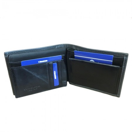 Portafoglio uomo NERO GRIGIO carte credito CHARRO 1834292 banconote antifurto
