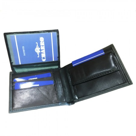 Portafoglio uomo NERO GRIGIO carte credito CHARRO 1834292 banconote antifurto