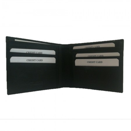 Portafoglio uomo NERO carte credito tessere CHARRO banconote 12-077 sottile