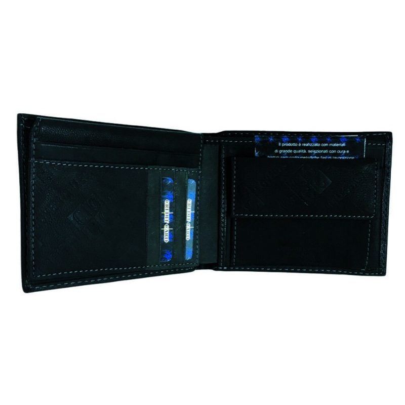 COVERI COLLECTION Portafoglio NERO carte credito portamonete bancon...