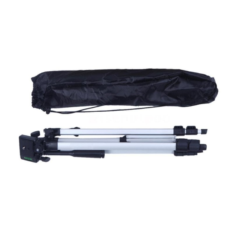 Cavalletto Treppiede fotocamera videocamera alluminino TRIPOD con custodia e livella - 102 CM