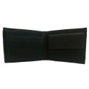 Portafoglio uomo NERO BLU carte Angel banconote 81002 tessere documenti sottile