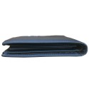 Portafoglio uomo NERO BLU carte Angel banconote 81002 tessere documenti sottile