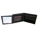 Portafoglio uomo NERO BLU carte Angel banconote 81002 tessere documenti sottile