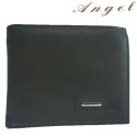 Portafoglio uomo NERO BLU carte Angel banconote 81002 tessere documenti sottile