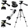 Cavalletto Treppiede fotocamera videocamera alluminino TRIPOD con custodia e livella - 102 CM