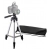 Cavalletto Treppiede fotocamera videocamera alluminino TRIPOD con custodia e livella - 102 CM