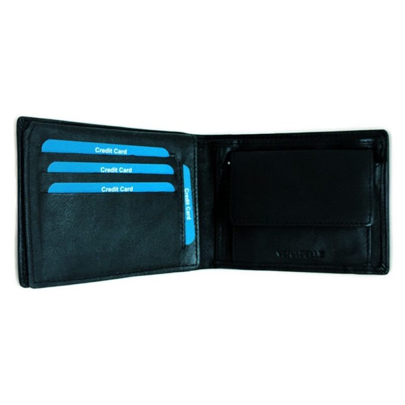COVERI COLLECTION Portafoglio uomo NERO carte monete COVERI bancono...