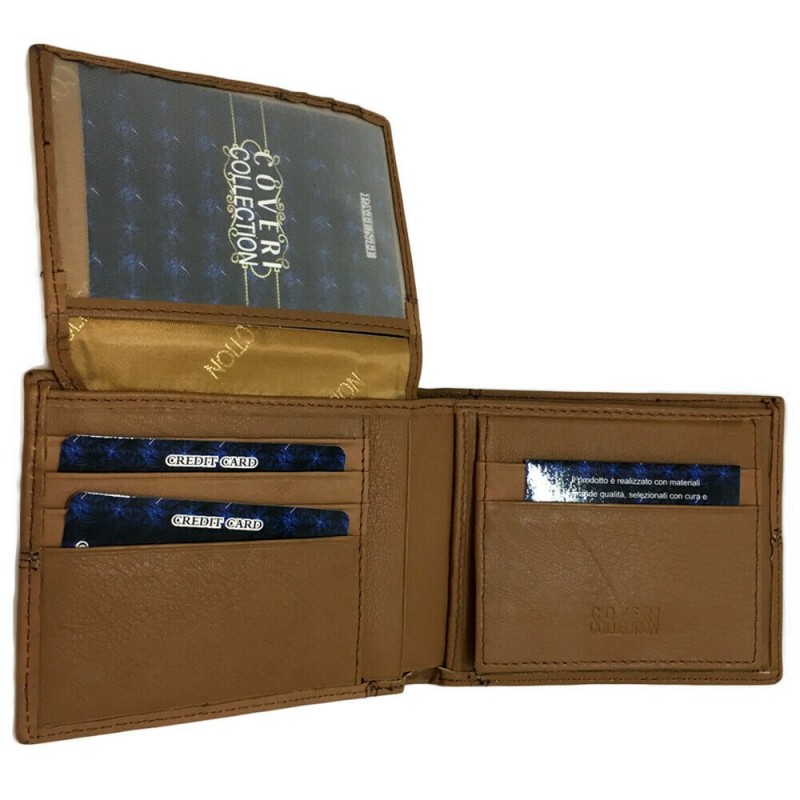 COVERI COLLECTION Portafoglio MARRONE carte credito portamonete ban...