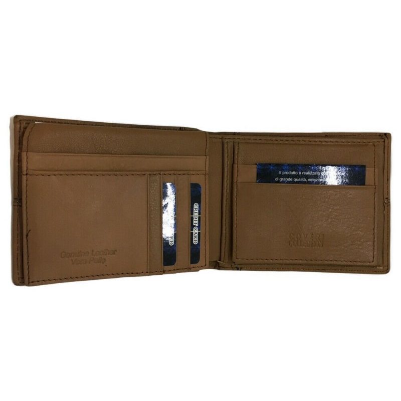 COVERI COLLECTION Portafoglio MARRONE carte credito portamonete ban...