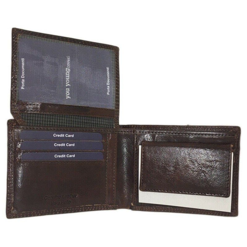 COVERI COLLECTION Portafoglio uomo NERO o MARRONE carte COVERI banc...