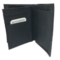 Portafoglio uomo NERO carte tessere portamonete banconote documenti 8105 Angel