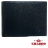 CHARRO Portafoglio NERO carte di credito portamonete banconote docu...
