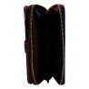 ANGEL Portafoglio DONNA 8115 bordo BLU BORDEAUX documenti tessere c...