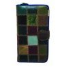 ANGEL Portafoglio DONNA 8115 bordo BLU BORDEAUX documenti tessere c...