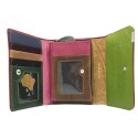 Portafoglio DONNA 8142 bordo BORDEAUX documenti tessere carte monete ANGEL