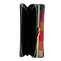 Portafoglio DONNA 8279 fantasia a QUADRI multicolore tessere carte monete ANGEL