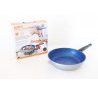 PADELLA BLU VISTO IN TV.PADELLA VULCANICA ALTA STONE 28 CM RIVESTIMENTO PIETRA, ANTIADERENTE E ANTIGRAFFIO