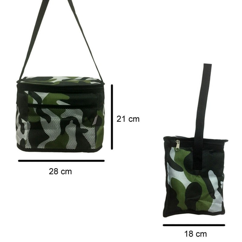 DOBO Borsa termica 12 litri frigo campeggio lavoro cibo freddo isol...
